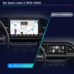 Navigație Seat Leon MK3 2012-2020 | Junsun V9 Pro Android 13 Qualcomm 8-Core Wireless CarPlay GPS - imagine 2