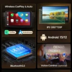 V1 AI Voice Wireless CarPlay Android Auto Radio For Audi A3 8P 2003 - 2013  4G Car Multimedia GPS 2din autoradio - imagine 3