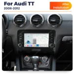 Android 14 Wireless CarPlay Car Radio Multimedia Video Player For Audi TT MK2 8J 2006-2014 Android Auto WiFi Bluetooth SWC 2Din GPS Navi Autoradio - imagine 2
